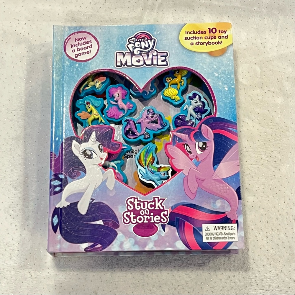 My Little Pony The Movie Stuck on Stories Book, Figures and Board Game